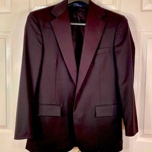 BLACK TUXEDO POLO by RALPH LAUREN 100% WOOL TUXEDO JACKET 38R